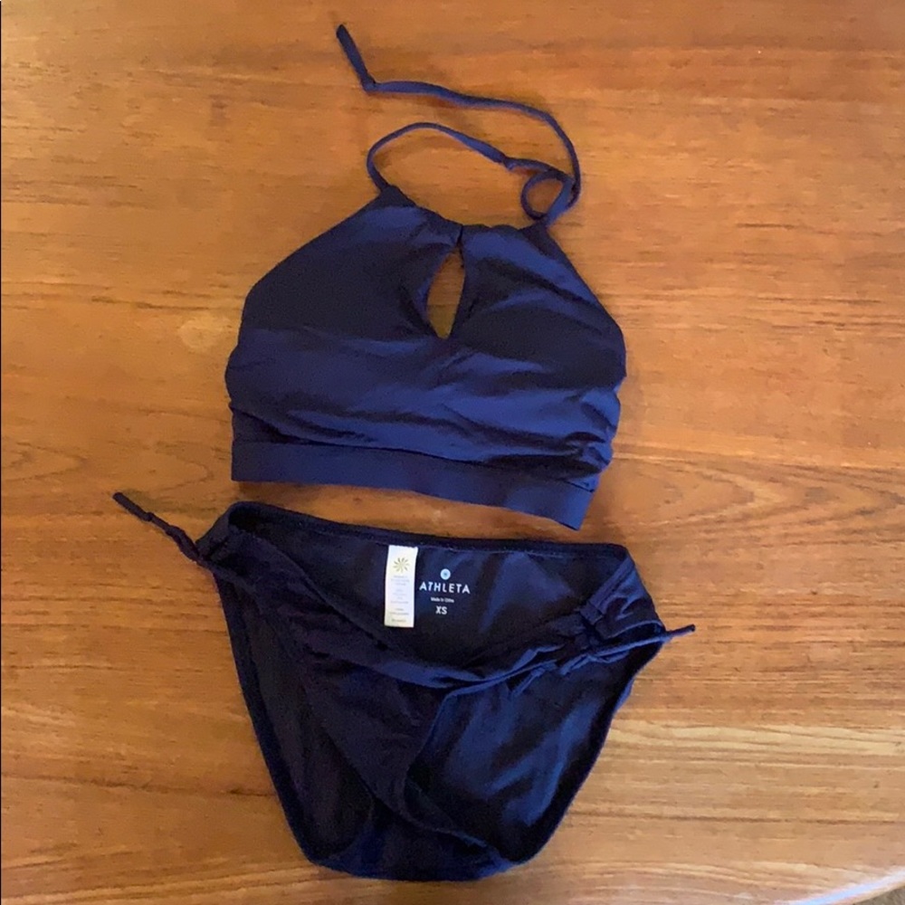 Athleta Halter Swim Suit Set